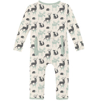 Kickee Pants Forest Animals Coverall with Zipper