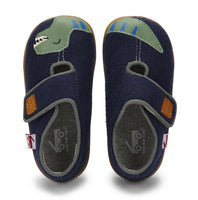 See Kai Run Navy Dino Slippers
