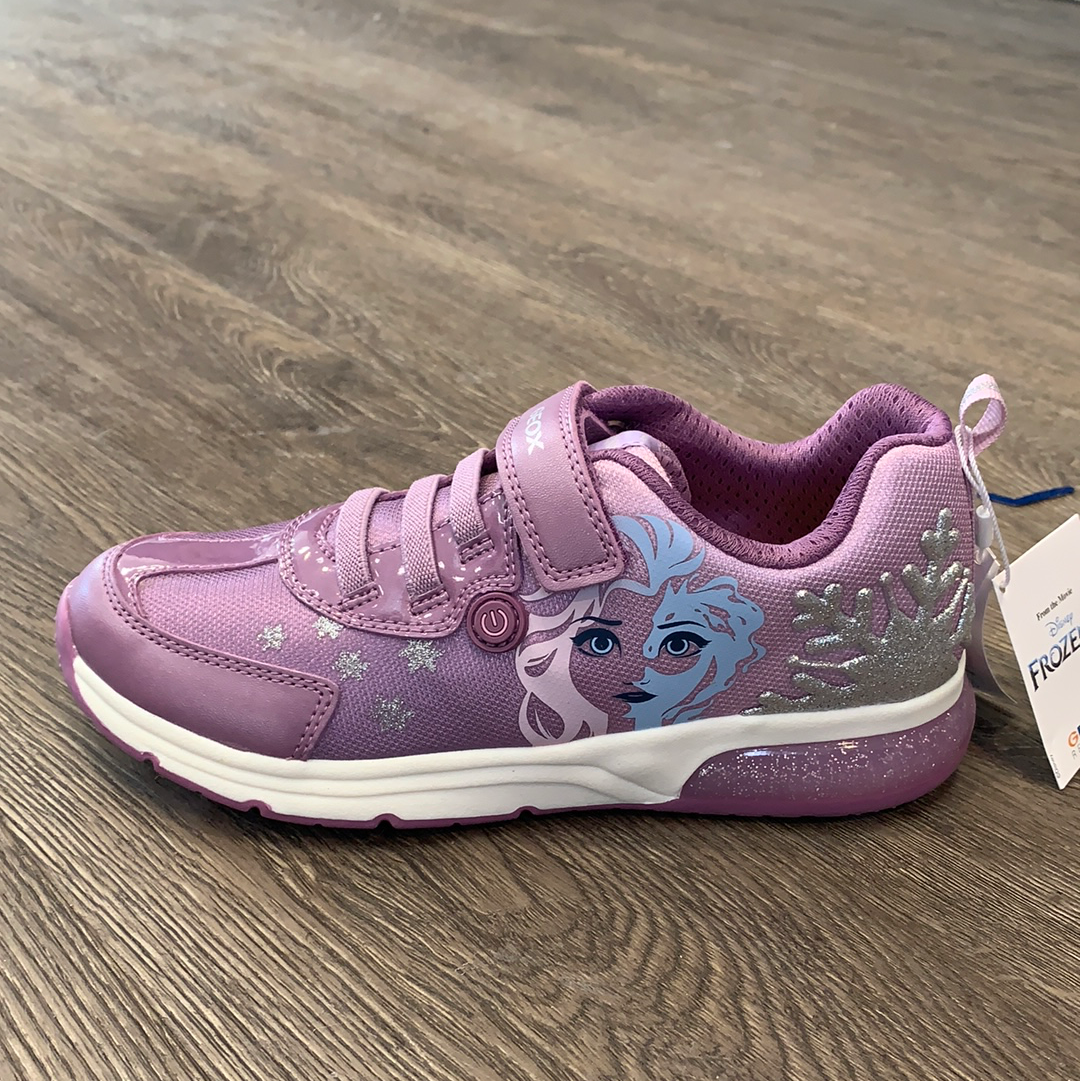 Geox Navy and Lilac Elsa Light Up Sneakers Ash Aspen Kids Inc