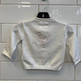 Taille White Button Up Shirt Long Sleeve with Bow Print