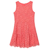 Mayoral Coral Lace Dress