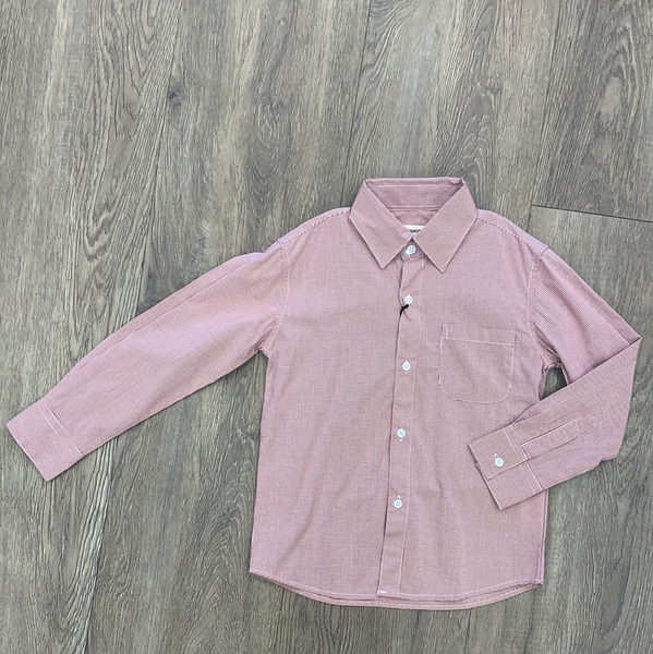 Appaman Red Checkered Long Sleeve Button Up
