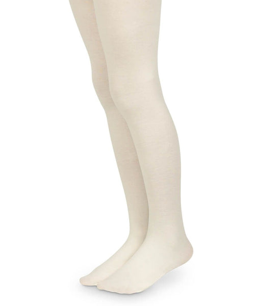 Jefferies Socks Ivory Organic Cotton Tights (Junior)