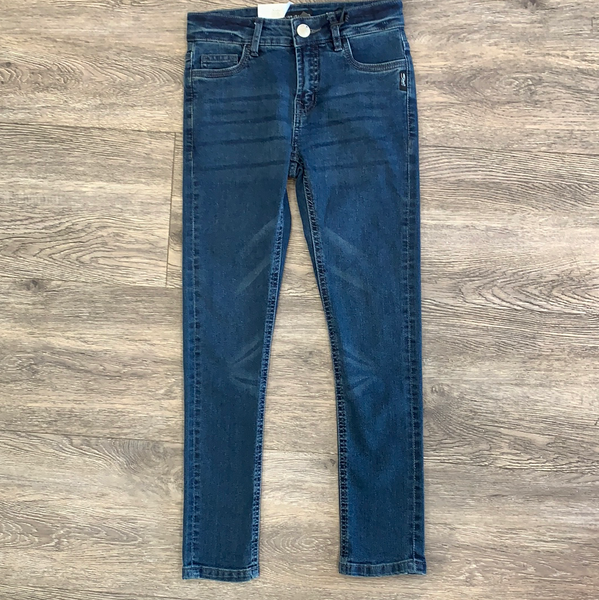 Silver Dark Wash Sasha #290 Skinny Fit Mid Rise Jeans