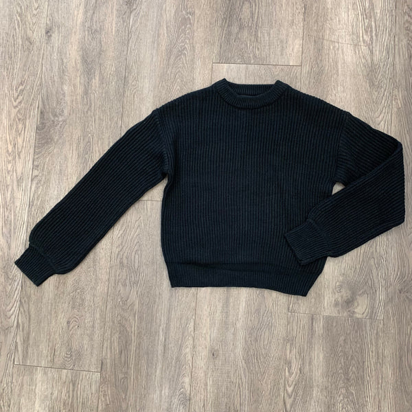 Mandarine & Co. Black Knit Pullover