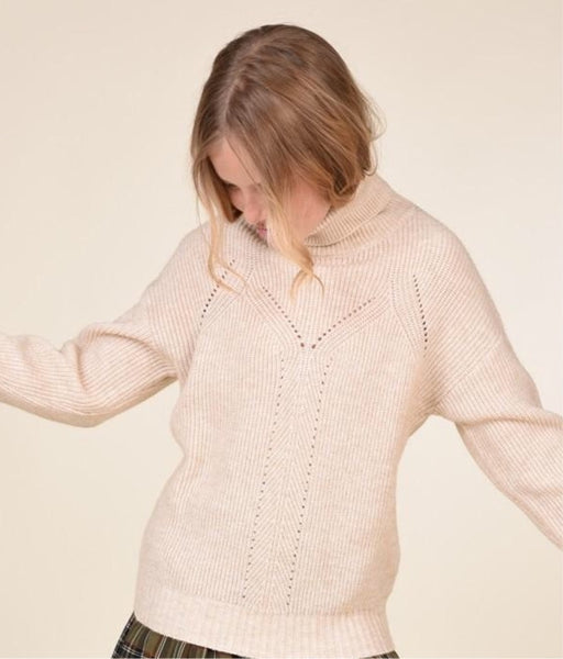 Molly Bracken Beige Knit Sweater